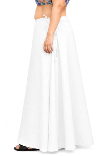 Image of CITIX Pure Cotton Petticoat for Woman Saree | Adujastable Drawstring Waist