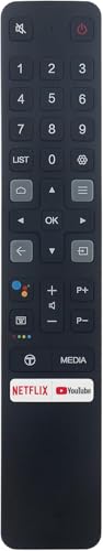 RC901V FMR1 06-BTZNYY-ARC901V Voice w Mic Remote Replacement for TCL Android Smart TV 55S430 43S430 65Q637 55Q637 40S334 32S334 55S434 43S434 55S434CA 65P8 65P8S 65S434 70S430 75S434 32A323 32A325