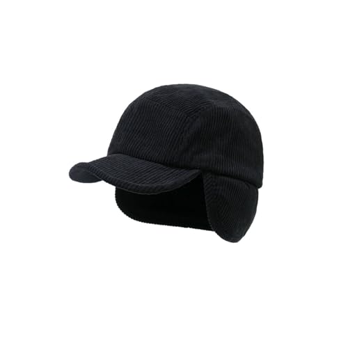 Casquette de baseball en velours côtelé chaud doublure polaire homme