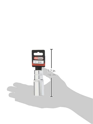KS Tools 1/2 inch CHROMEplus hexagonal socket, long, 7/8 inch, on hanger, Longue 1/2'' - 7/8'' - Image 3