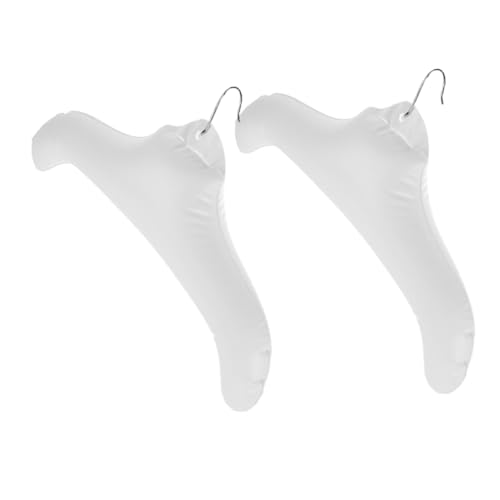 OFFSCH 2pcs Inflatable Hanger Clothes Rack Travel Clothes Hangers- Fold up Travel Hangers Inflatable Coat Hangers Coat Holders Rack Drying Rack Hanger Inflatable Clothes Drying Rack Iron