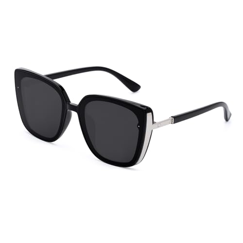 COLOSSEIN Beach Sunglasses for Women and Men Trendy Oversized Sunglasses Classic Square Sunglasses