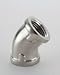 Jaclo 16302-12-SC 1/2" IPS 45? Elbow, Satin Chrome
