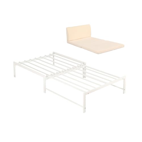 SOFTSEA �f�C�x�b�h �}�b�g���X�t�� �L���� �V���O�� �\�t�@�x�b�h �p�C�v 2WAY �����[ �X�y�[�X���p ���q�p ���r���O�Ή� �A�C�A���� �ω׏d180kg (�z���C�g+�x�[�W���}�b�g)