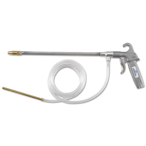 Image of Guardair 79SG012 Pneumatic Syphon Oil and Solvent Spray Gun with Classic Pistol Grip, 12-Inch Aluminum Extension and Brass Nozzle