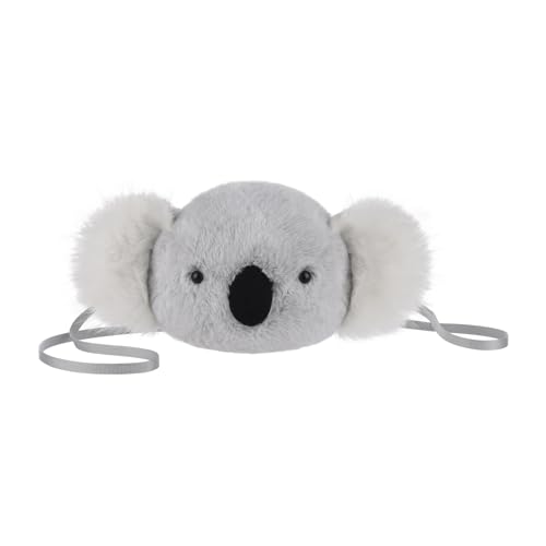 Apricot Lamb Koala Animal Shoulder Bag Crossbody Plush Purse for Adults and Teen Girls Boys, Stuffed Animal Shoulder Bag, Kids and Adults Fashion Handbags, 6.7 Inches