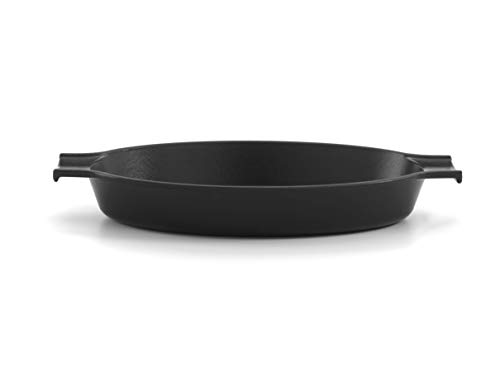 Samuel Groves - Enamel Cast Iron Gratin Dish, 36cm, Black By Chabrias LTD