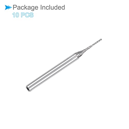 Image of Carbide End Mill Engraving Milling Bits, 0.7mm Bit Dia. 1 /8 inch Shank, CNC Cutting Router Bits Tool - (Applications: for PCB Machine), 10-Pieces