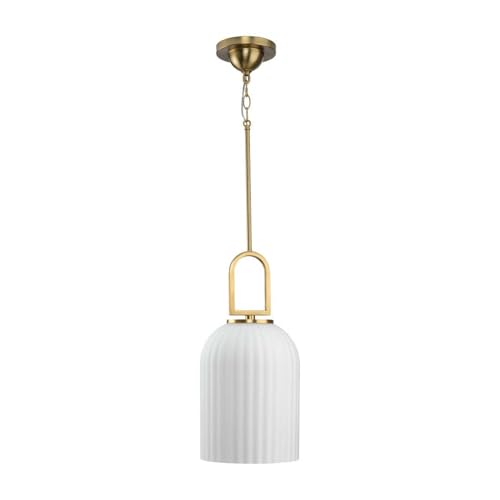 Progress Lighting Stanza Collection One-Light Brushed Gold New Traditional Pendant Light by Progress Lighting - Used condition - US$43.32