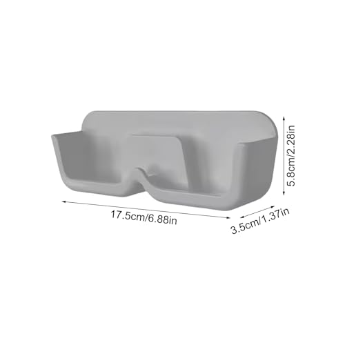 Tewzafiya Soporte para vasos de pared, soporte para gafas, organizador de almacenamiento para gafas de casa, ahorro de espacio, organizador para dormitorio, sala de estudio - imagen 5