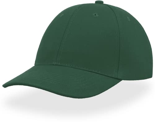 COOZO Unisex Liberty Six Buckle Brushed Cotton 6 Panel Cap - Green - One Size