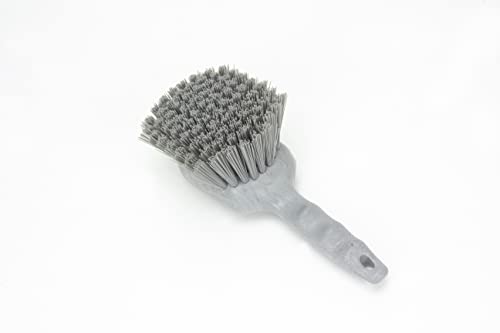 Image of SPARTA 40541EC23 Plastic Scrub Brush, Utility Brush, Kitchen Brush With Hanging Hole For Cleaning, 8 Inches, Gray