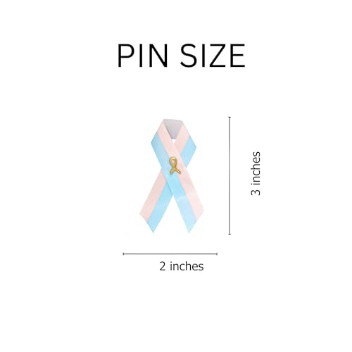 Image of 1 /2 /5 /10 /25 /50 /100pcs Satin Awareness Ribbon Pins (Pick your color), for Cancer & Disease Awareness, Bulk Quantities for Fundraising, Events, Gift Giving
