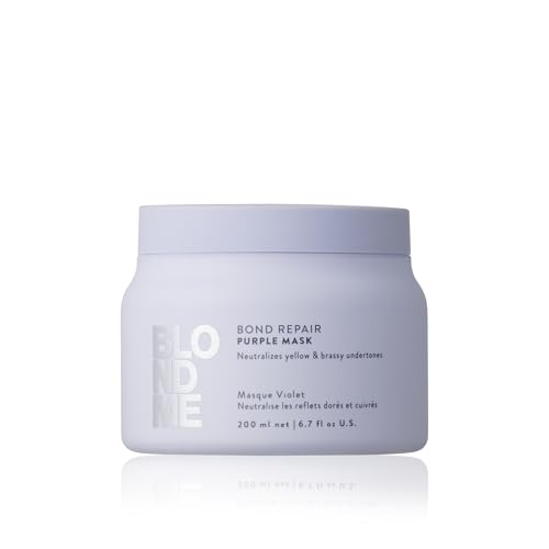 BlondMe Bond Repair Purple Mask for Blonde Hair, 6.7 Fl