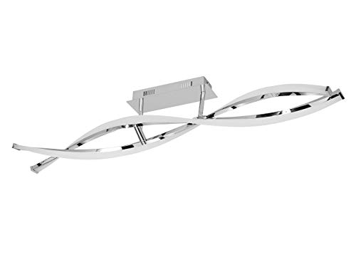 WOFI 9152.02.01.6000 A Deckenleuchte, Metall, 25 W, Integriert, Silber, 101 x 16.5 x 15 cm