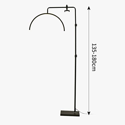 Lampadaire pour Extensions de Cils avec Télécommande et Hauteur Réglable Noir - 6