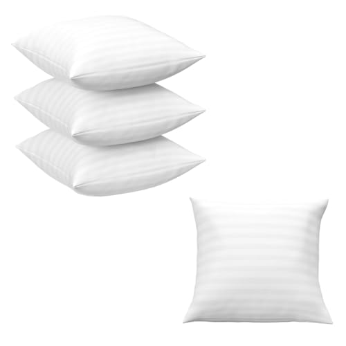 Image of Hotel Quality Premium Fibre Cushions | Cushion 16 inch x 16 inch | Pillow,Cushion,Cushions for, Cushion Pillow,Pillow,Cushions for Bed (White, 1)