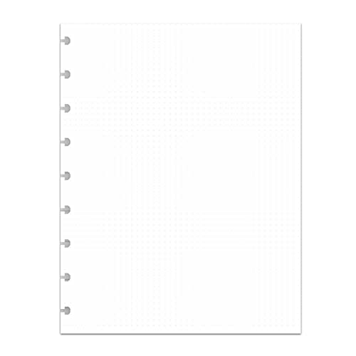 BetterNote Simple Dots Refills for Disc Notebooks, Fits Levenger Circa, Staples Arc