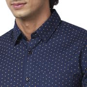 Image of Spykar Men's Regular Fit N /A Full Sleeve Printed Casual Shirts