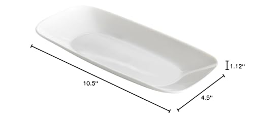 Corelle Square Round 10-1/2-Inch Serving Tray, Pure White