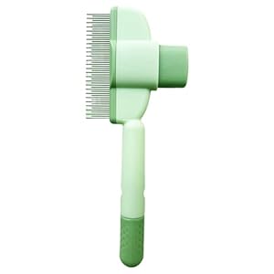 Brosse pour chat et chien – Peigne autonettoyant pour chat et chien – Peigne d&rsquo;épilation des poils d&rsquo;animaux avec bouton de déverrouillage – Brosse de toilettage pour poils longs et courts