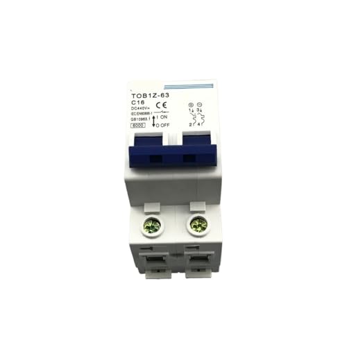 Disjoncteur DC 440V TOBIZ-63 2P 16A idéal pour panneau solaire de maison