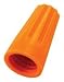 Closed End Splice, 22 AWG, 16 AWG, Orange