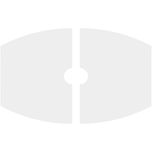 Image of Ekena Millwork CMP34X22KY2-04000 Kailey Architectural Grade PVC Contemporary, Two Piece Urethane Ceiling Medallions 34 inchW x 22 5 /8 inchH x 4 inchID x 18 1 /4 inchC x 1 inchP