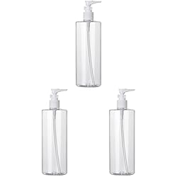 Encimera Cocina Fregadero Integrado Cabilock 9 Piezas de Baño Azar Plástico con Fregadero de Cocina Vacío Y de Cáscara Transparente Recargable para Emulsión Tapa Loción Lociones Masaje Color Esencial Y Bomba de