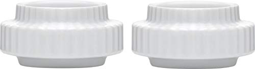 Lyngby Porcelæn Teelichthalter Ø6.5 cm 2 Stck. Lyngby Klassische Rillen, Weiss Cover
