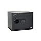 hjh OFFICE Tresor mit Zahlenschloss 27 L Safe COMPACT Stahl Schwarz Möbeltresor Elektronik Schloss 30x38x30cm, 830037