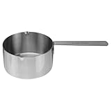 WATIIFUFU Antihaft Milchtopf aus Edelstahl 250 Ml mit Ergonomischem Griff Kleiner Kochtopf für Babynahrung Suppe und Kaffee Spülmaschinengeeignet