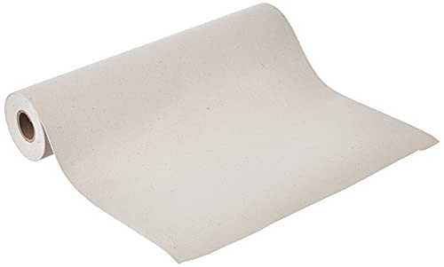 Image of Amazon Brand - Solimo Primed Cotton Painting Canvas Roll, 10 Oz, 12 x 197 inch (0.3 x 5 meter)