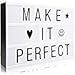 RTjoy Light up Box A4 LED Message Box, Cinematic Light up Sign with 90 Letters Numbers and Symbols for Home Bar Shop and Party
