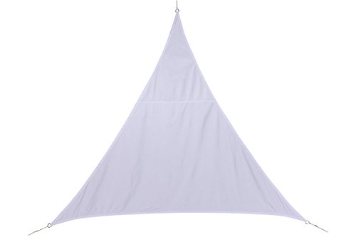 HESPERIDE - 117746 - Toile solaire Voile d'ombrage 3 x 3 x 3 m pour ombrager votre jardin, votre terrasse ou votre balcon - Coloris BLANC