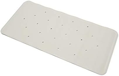 Croydex AG181422 Hygiene-n-Clean Anti-Mircobial Medium Natural Rubber Bath Mat, 34 x 74 cm, White