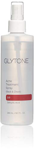 Glytone Acne Treatment Spray Back & Chest with 2% Salicylic Acid, Quick Drying