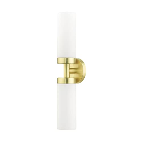 Image of Livex Lighting, 15072-12, Aero, ADA Vanity Sconce, Satin Brass
