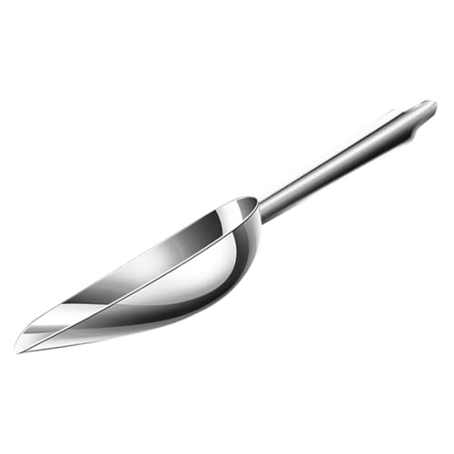 TOBBOMEY Cuchara de Acero Inoxidable para Hielo y Pala Ergonómica Multiusos para Cocina y Bar para Dulces Granos y Alimentos Secos