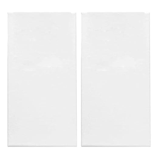 AC - Pack de 2 lienzo para pintar - 100% algodón - Listone de madera - Apto para todo tipo de pintura - Base para realizar pinturas de alta calidad para hogar o trabajo - 90 x 60 cm