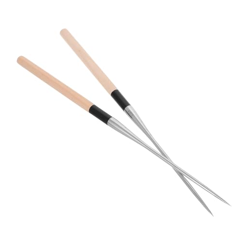 Palillos de acero inoxidable con mango de madera originales de Operitacx 2