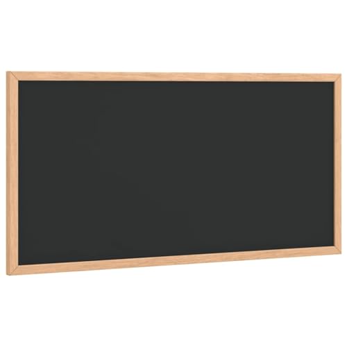 vidaXL Tableau noir avec cadre en bois de pin massif noir 60 x 30 cm