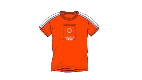Catálogo de Playera Naranja Niño para comprar online. 49 United Colors of Benetton Playera Cuello Redondo, Manga Corta, Estampado vinil, Corte Regular, 100% algodón, Naranja, XL, niño