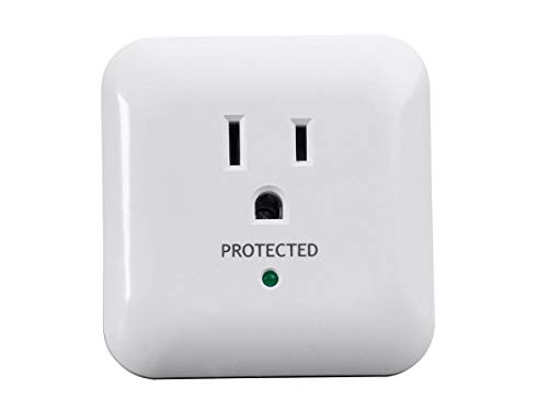 Monoprice Power & Surge - White | Protector eléctrico de 1 toma con alarma de fin de servicio, 900 Joules 15A / 125V / 1875W, 10dB a 60dB miniatura 4