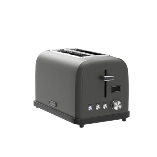 SEEDEEM Toaster 2 Slice, LCD Display, 7 Shade Settings, 1.4''