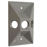 Raco 5189-0 Gray Three Hole Weatherproof Rectangular Cluster Cover Industrial, Harware, Tools, Supply