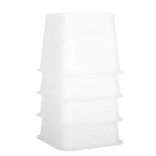 Yinhing Dreadlock Accessories,Adjustable Furniture Risers, Heavy Duty Plastic Bed Chair Raisers Adds 4 Inch Height for Under Bed Storage Anti Scratches 4Pcs