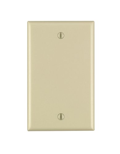 Leviton 1-Gang No Device Blank Wallplate Ivory