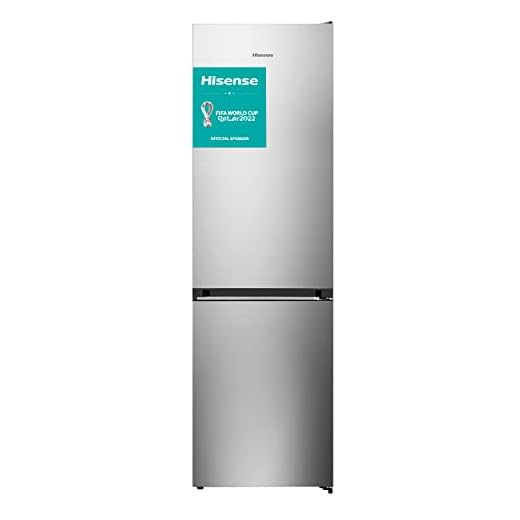 Hisense RB438N4EC2 - Frigorífico Combi No Frost, Capacidad Neta 334 L, 2 m de Alto, Compresor Inverter, ECO mode, Silencioso 39 dBA, Acabado Inox