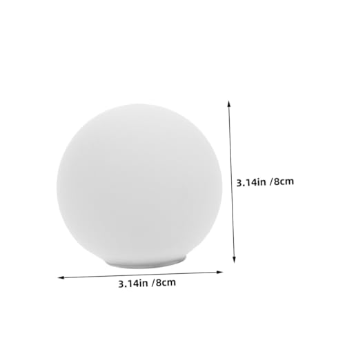 AUTSUPPL 2pcs Frosted Opal White Glass Globe Lamp Shades with Screw Base Spherical Replacement Lampshades for Ceiling Lights and Pendant Fixtures Glare-reducing Modern Design for Bedrooms